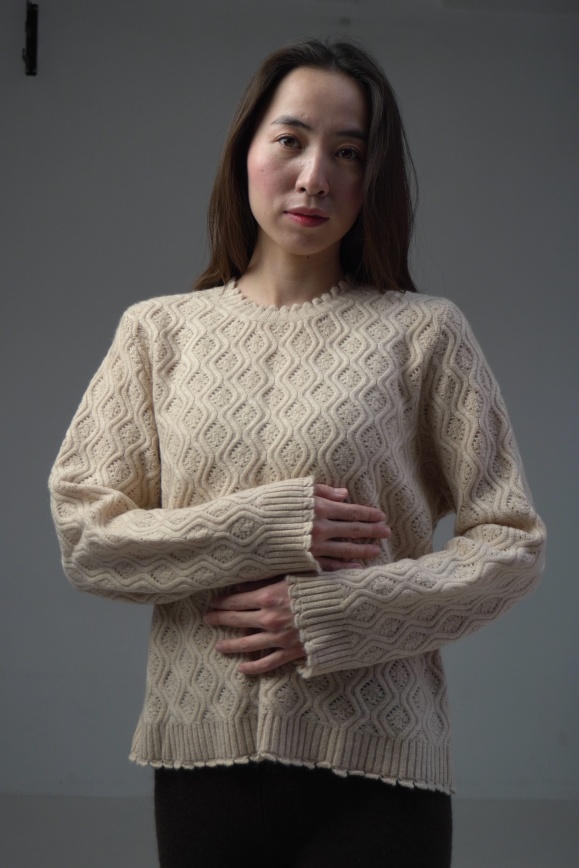 Купить Джемпер бежевый из 100% кашемира 