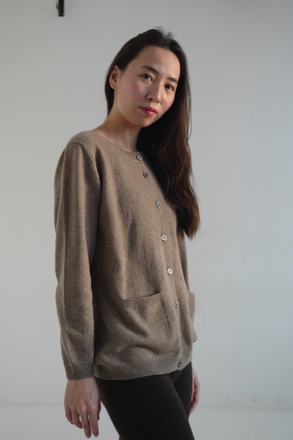 Купить Кардиган цвета капучино из кашемира 