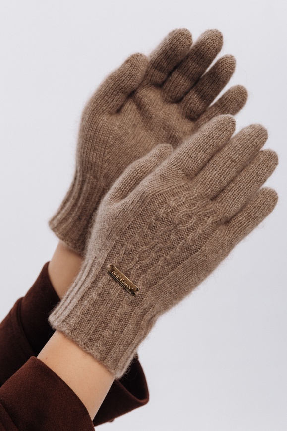 Купить Перчатки цвета капучино из 100% кашемира 