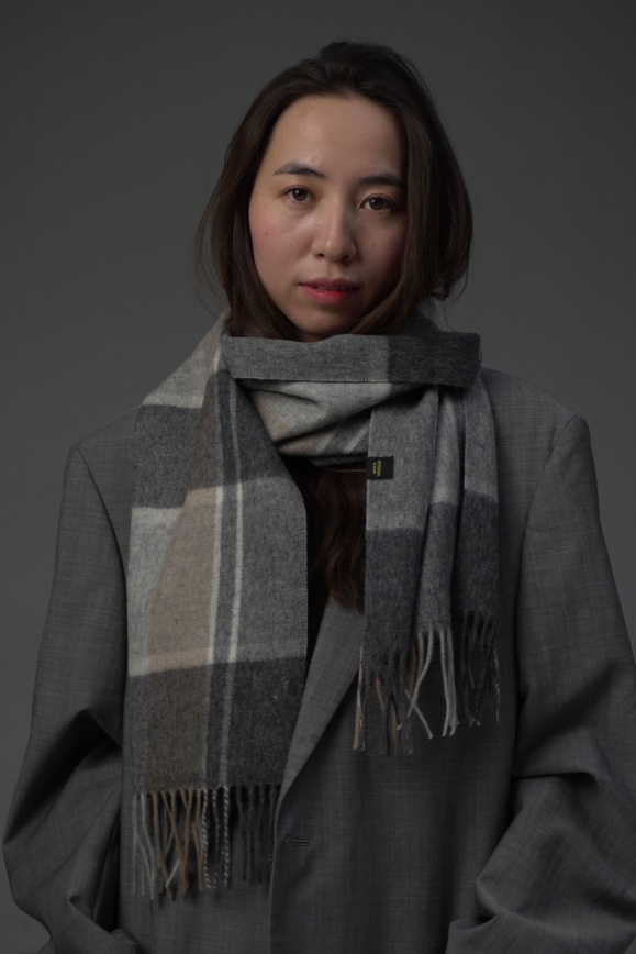 Купить Шарф трехцветный из 100% шерсти яка 