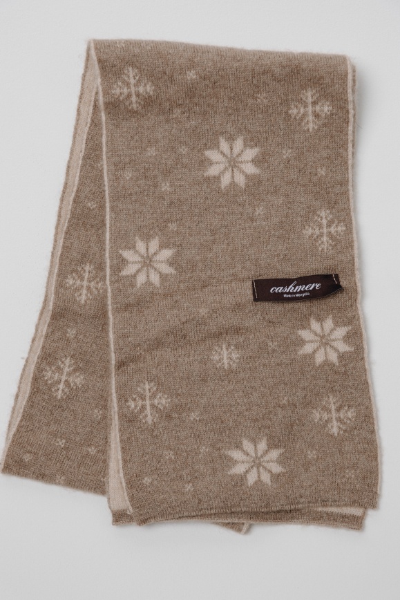 Купить Шарф детский из 100% кашемира цвета капучино 