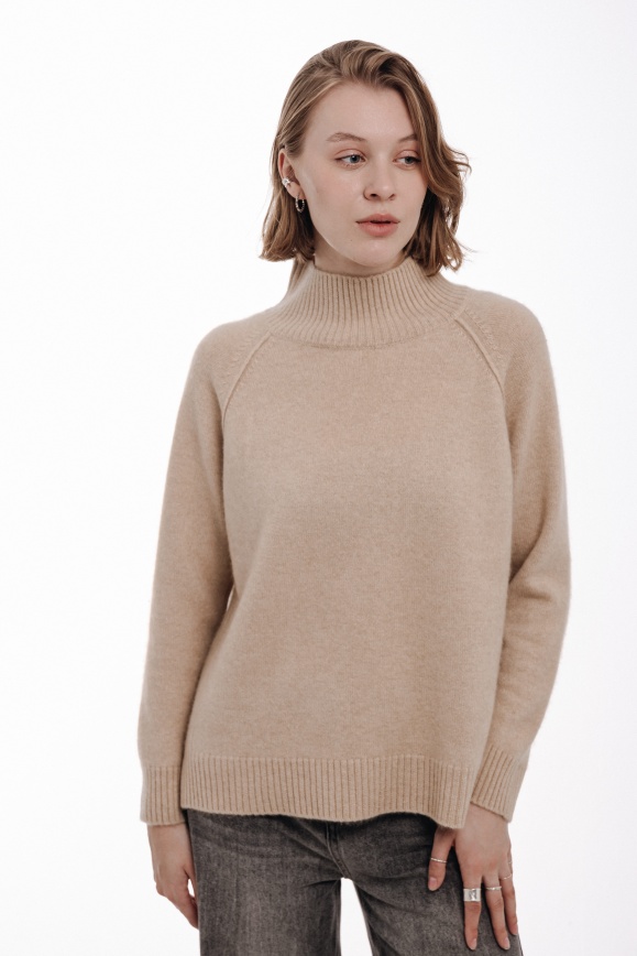 Купить Свитер из 100% кашемира бежевый 