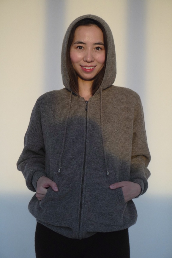 Купить Худи из 100% шерсти яка серое 