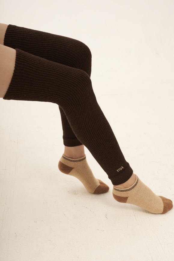 Купить Гетры коричневые из 70% шерсти яка 