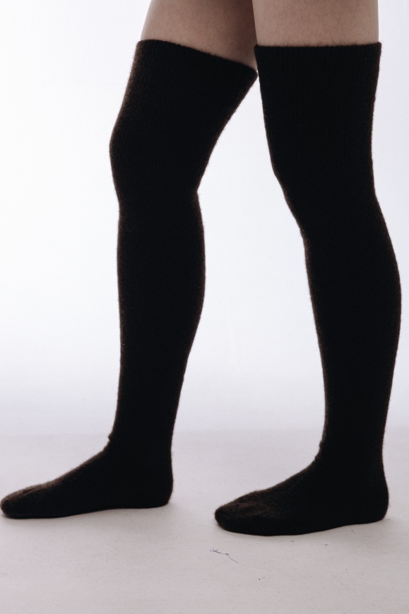 Купить Чулки чёрные из 100% пуха яка 