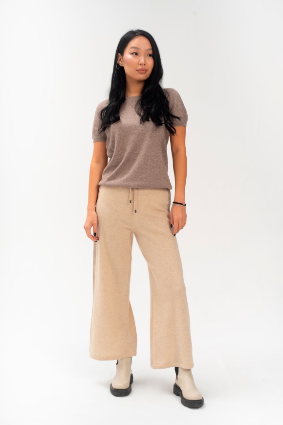 Купить Брюки бежевые из 100% кашемира 