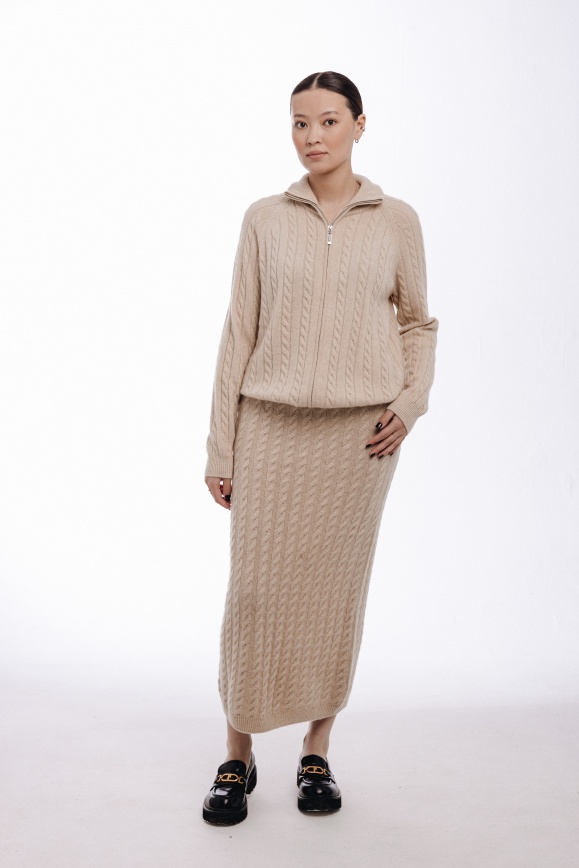Купить Костюм из 100% кашемира бежевый 