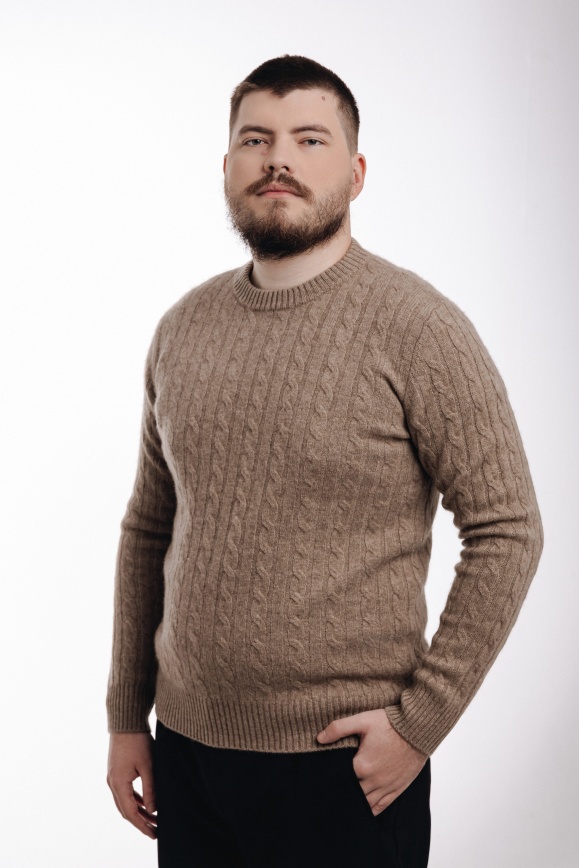 Купить Джемпер цвета капучино из 100% кашемира 