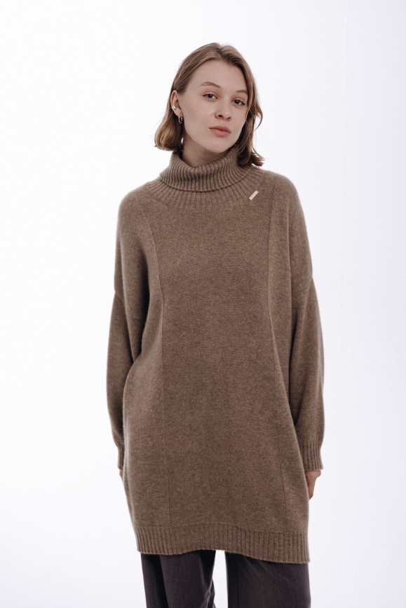 Купить Туника цвета капучино из 100% кашемира 